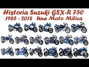 History of the Suzuki GSX-R 750 from 1985 to 2018, a legendary motorcycle... 😍🏍