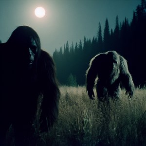 305K views · 4.1K reactions | Two lost hikers have a frightening double encounter with a pair of bizarre, towering Bigfoots - one shrouded in darkness and the other seemingly 25-feet high. | Bigfoot Evidence | Facebook