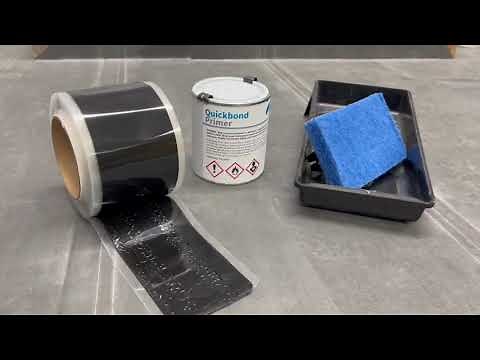 Sealing EPDM Rubber Membrane seams using QuickBond Seam Tape