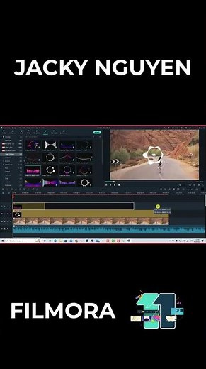Adding Audio Visualizer Effect in Filmora 11 #shorts