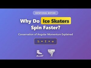 Conservation of Angular Momentum: Why Ice Skaters Spin Faster (Rotational Motion Explained)