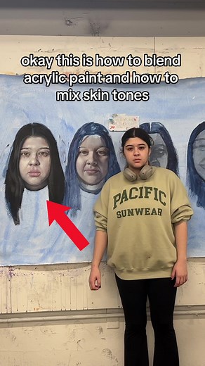 how i blend acrylic paint AND mix skin tones!!! thats right a 2 in 1 PAINTING TUTORIAL 😱😱😱