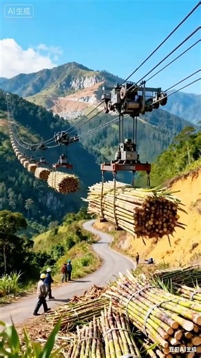 Flying Timber! 🚁 Logging Innovation in the Mountains 🌲