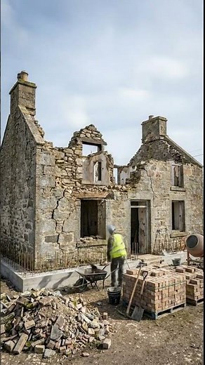 Collapsed Roof Home Rebuilt From Scratch 🏚️➡️🏠 Complete Transformation