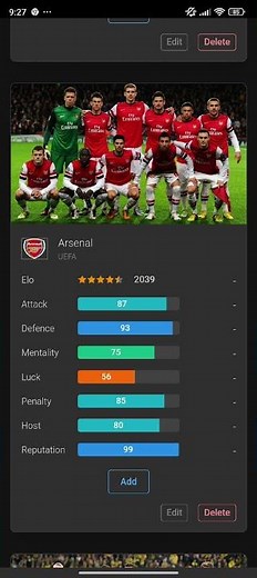 Create your own English Premier League teams using the new team editor! Man City, Arsenal, Liverpool