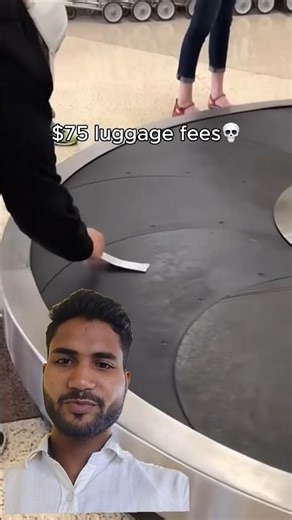 75$ luggage fees vs Free pack luggage #american #usa #foryou #shortsvideo #greenscreen