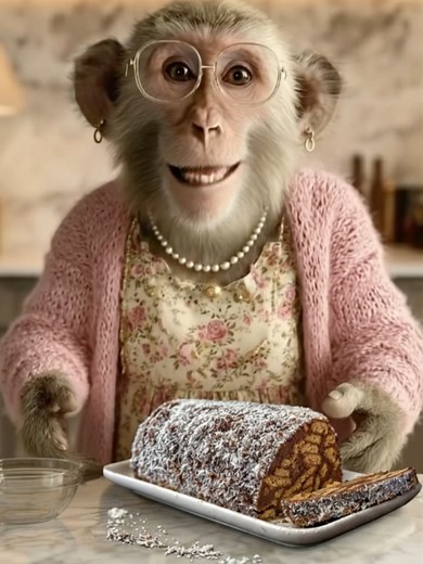 Η Γιαγιά του Zen φτιάχνει τον Κορμό 🎂🍫 από το LiveKitchen και παθαίνουν πλάκα! 🤯😋 #funny #monkey Η συνταγή είναι απο το @livekitchen ΥΛΙΚΑ 🔪500 γρ μπισκότα digestive 🔪500 γρ κουβερτούρα 🔪500 γρ ώριμες μπανάνες -------------------------- 🔪Προαιρετικά ινδοκάρυδο ------------------------ 🔪28χ12 εκ. . Σε ένα μπολ, θα σπάσεις κουβερτούρα χωρίς ζάχαρη και θα την λιώσεις σε μπεν μαρί. Πάρε 500 γρ. μπανάνες, χτύπα τες σε έναν πολυκόφτη και ρίξ' τες μέσα στην λιωμένη κουβερτούρα. Σπάσε μπισκότα