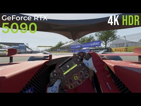 F1 25 : RTX 5090 32GB / 4K HDR Maximum Settings - Ferrari / Canada / Cockpit View - Logitech G923