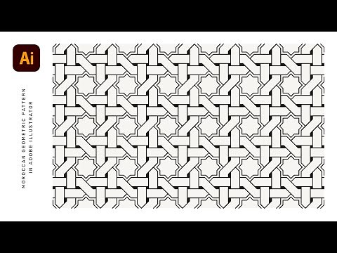 Moroccan Geometric Pattern in Adobe Illustrator