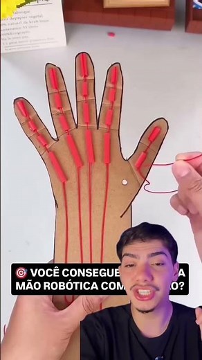 This is how you make a cardboard robotic arm using some straws.