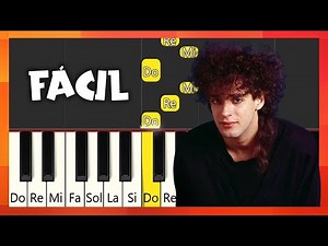 Soda Stereo - De Música Ligera - TUTORIAL PIANO FÁCIL - CANCIÓN FÁCIL PARA PIANO
