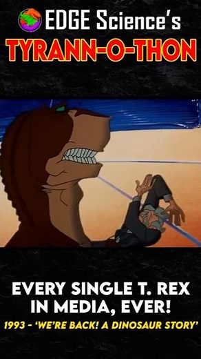 Every T. rex In Media, Ever! - 1993 - 'We're Back! A Dinosaur Story'| Tyrann-O-Thon #shorts