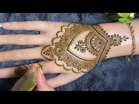 Backhand Mehendi DesignTutorial #henna #mehndi #mehndidesign #latestmehndi #mehndi #hennatutorial