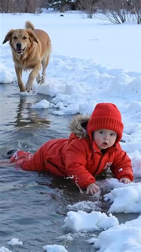 113K views · 1K reactions | The brave dog rescues the little owner who has fallen into the water_101 | Fauna Lab | Facebook