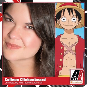 1K views · 61 reactions | GUEST ANNOUNCEMENT! We’re super excited to welcome voice actress, producer, and director Colleen Clinkenbeard to this year’s #AnimeNYC! Meet the voice of Monkey D. Luffy, Momo Yaoyorozu, and Erza Scarlet! ✨ https://bit.ly/2020colleen | Anime NYC | Facebook