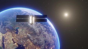 Satellite and Earth Background