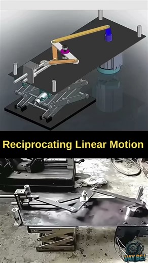 How Reciprocating Linear Motion Actually Works 🤯 (3D vs Real) #shorts #howitworks