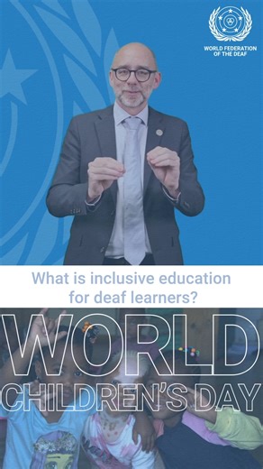 What is inclusive education for deaf learners? A multilingual education within a sign language environment.📚🎓 ✏️ Sign now the Declaration on the Rights of Deaf Children➡️https://wfdeaf.org/rightsdeafchildren/ | World Federation of the Deaf Ry