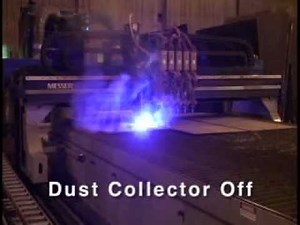 The "SLAGGER" Self Cleaning Downdraft Table for High Production Plasma Cutting Machines