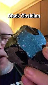 Here is a Big Black Obsidian Crystal! #crystals