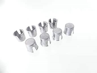 Tech Team #00809 Lead Battery Terminal Shims – Restore Tight Connections on Worn or Undersized Battery Posts – 8-Piece Set for Cars, Boats, RVs, ATVs, Jet Skis & More