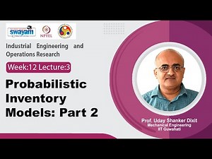 Lec 58: Probabilistic Inventory models: part 2
