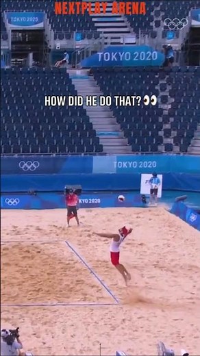 How Did He Do That?? #menvolleyball #short #volleyballworld