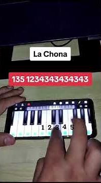 La chona piano Mobile tutorial #lostucanesdetijuana