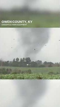 Closeup of #tornado in Owen County, Kentucky field