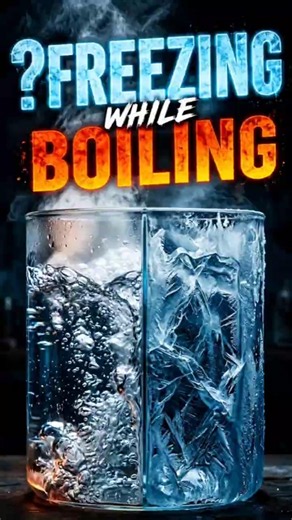 Can Water Freeze and Boil at the Same Time? #shorts #science
