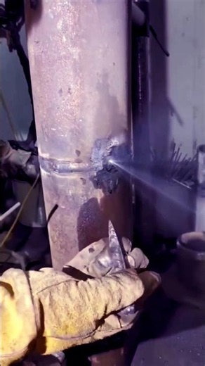 Pipe hole repairing beside welding! #shorts #ytshorts #viral #trending