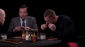 2.2M views · 27K reactions | JJ Watt and Jimmy go head-to-head eating spicy wings that get progressively hotter as Hot Ones host Sean Evans grills them with questions. | The Tonight Show Starring Jimmy Fallon | Facebook