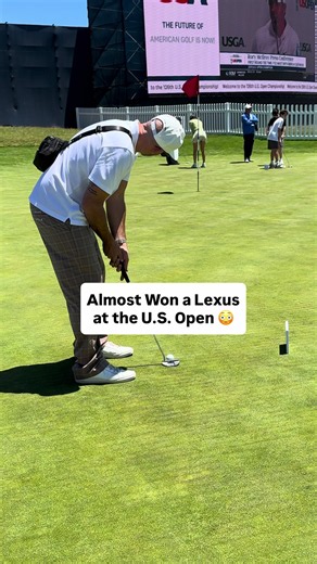 Almost Made a Lexus: US Open Putting Shot That Nearly Won a Car