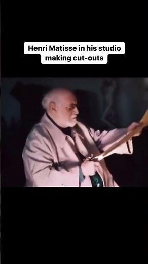 Henri Matisse - painting with scissors