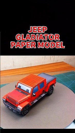 How I Made a Paper Jeep Gladiator #tutorial #diy