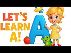 Learn the Letter A – Phonics & Alphabet Words for Kids (Apple, Ant, Alligator)