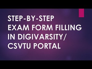 Digivarsity exam form filling step by step