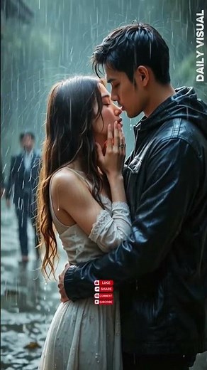 ASMR Romantic Rain Scene | Couple Lying on Bamboo Raft | Peaceful Love & Relaxing Rain Sounds