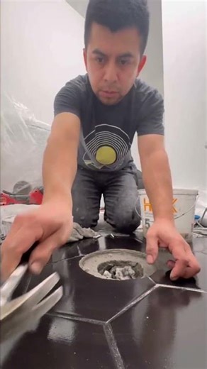 The proper way to install a toilet.