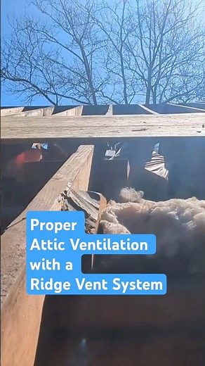 Exhausting Attic Air the Right Way | Ridge Vent Install by Mattsson Roofing #ventilation