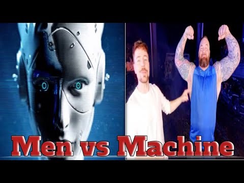 Men vs machine ✊😱|mr beasts chalenge| machine vs men ♂️‪@mrbeastgamingespanol‬