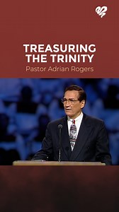 “The Trinity is not contrary to logic; the Trinity is beyond logic.” —Adrian Rogers ➡️ Comment "1884" to watch more of this message. | Love Worth Finding Ministries