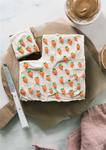 Carrot cake with rich brown butter cream cheese frosting