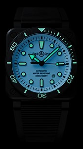 Light leads the way. The BR-03 Diver Full Lum, glowing with performance and precision. Discover more via the link in our bio. #bellross #timeinstruments #BR03 #BR03Diver | Bell & Ross