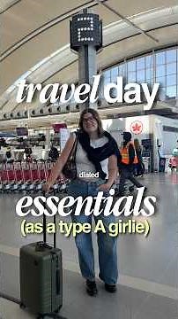 My travel day essentials (what I need to bring in my personal item on the plane) ✈️