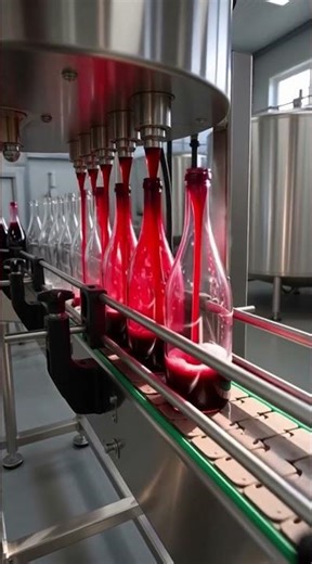 Bottling Process in a Factory 🍷 Satisfying Liquid Filling Line