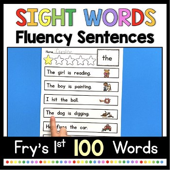 Sight Word Fluency Practice - Sight Words Sentences - Reading Passages Fry's 1st