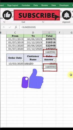 Sum between two dates using sumifs function #trending #excel #shorts @theexcelexperience