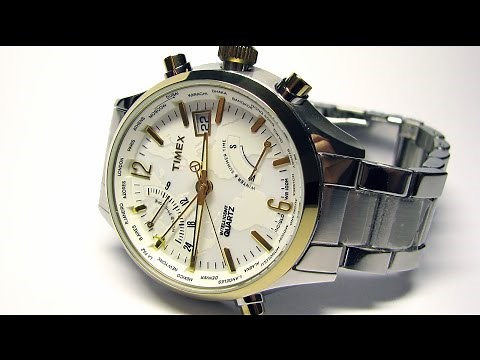 Timex T2N945DH Intelligent Quartz World Time Watch