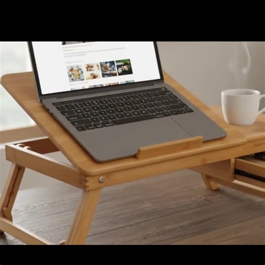 Adjustable Bamboo Laptop Desk Portable Folding Bed Tray Table With Notebook Stand - Etsy